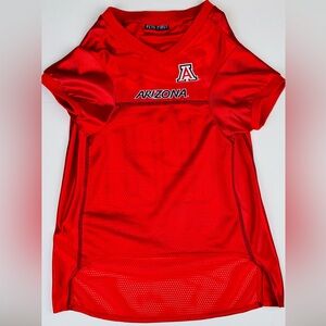 Pets First dog apparel. U of A Wildcat jersey for canine sports enthusiasts. XXL